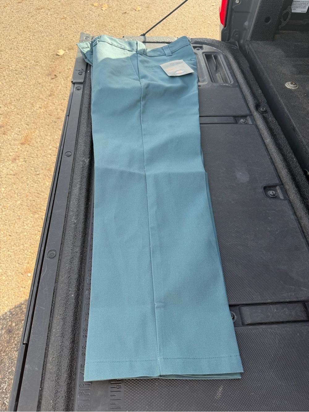 Dickies Men's Teal Dress Pants - Straight Leg